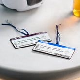 Personalised Football Ticket Keepsake Hanging Decoration